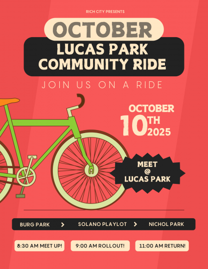 October's Lucas Park Community Bike Ride