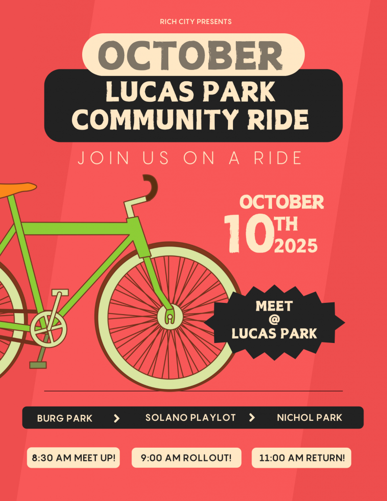 October's Lucas Park Community Bike Ride